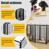 Dog Playpen 8 Panels 40" Height Heavy Duty Dog Fence Puppy Pen for Large Medium Small Dogs Indoor Outdoor Foldable Pet Exercise Pen