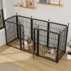 Dog Playpen 8 Panels 40" Height Heavy Duty Dog Fence Puppy Pen for Large Medium Small Dogs Indoor Outdoor Foldable Pet Exercise Pen