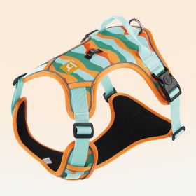 Dog Chest And Back Reflective Commuter Hand Holding Rope (Option: Orange-S)